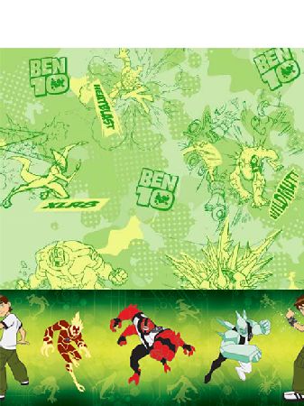 £7.16, New official Ben 10 wallpaper! This green and yellow wallpaper 