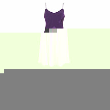 Long purple matt and shine dress