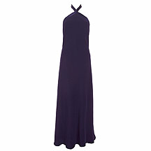 Ben de Lisi Purple long halterneck dress
