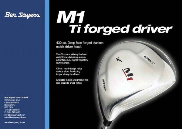 Ben Sayers M1 Ti forged Alloy 430cc Golf Driver