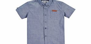 Ben Sherman Boys 3-4yrs navy cotton shirt