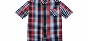 Ben Sherman Boys 3-7yrs navy cotton check shirt