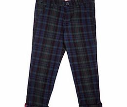 Ben Sherman Boys 8-15yrs green tartan trousers