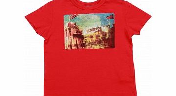 Ben Sherman Boys Brighton T-Shirt in Red L16/D10