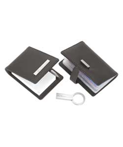 Ben Sherman Credit Card Holder- Memo Pad and Keyring Set