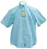 Ben Sherman FA23 Short Sleeve Shirt Sky Blue Size X-Large