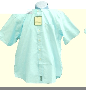 Ben Sherman FA23 Short Sleeve Shirt Sky Blue