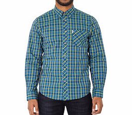 Ben Sherman Green checked pure cotton shirt