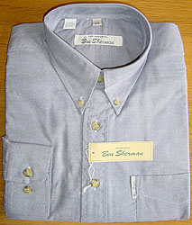ben sherman Long-sleeve Cotton-rich Grey Oxford Shirt