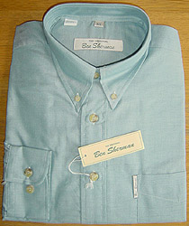 Ben Sherman Long-sleeve Cotton-rich Teal Oxford Shirt