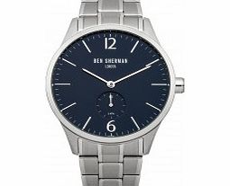 Ben Sherman Mens Blue and Steel Bracelet Watch