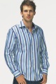 mens long-sleeved striped shirt