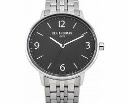 Ben Sherman Mens Portabello Casual Black Steel