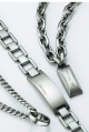silver t-bar necklace with ring