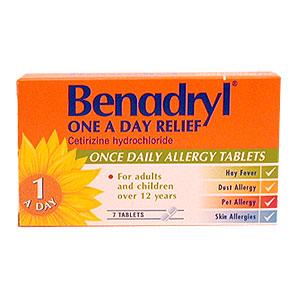 Non Drowsy Benadryl Allergy in Europe