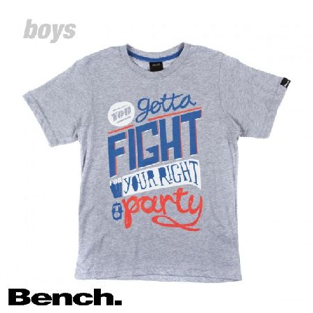 Bench Boys Bench Fight T-Shirt - Medium Grey Marl
