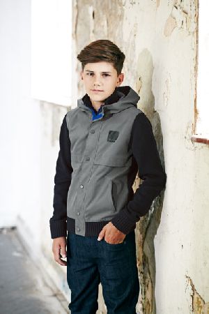 Bench Boys Knitted Woven Fleece Lined Jacket