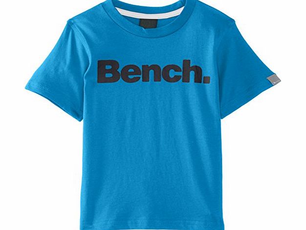 Bench Boys Standard Crew Neck Short Sleeve T-Shirt, Turquoise (Methyl Blue), 13 Years (Manufacturer Size:13-14)