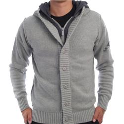 Chalk Knit Hoody - Grey Marl