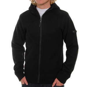 Bench Dean Hooded zip knit - Black