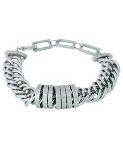 Gents Hoops and Chain Link Bracelet