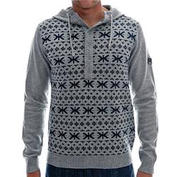 Get in Knit Hoody - Grey Marl