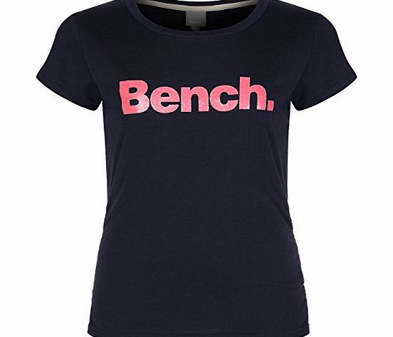 Bench Girls New Deckstar C Crew Neck Short Sleeve T-Shirt, Blue (Total Eclipse), 9 Years (Manufacturer Size:9-10)