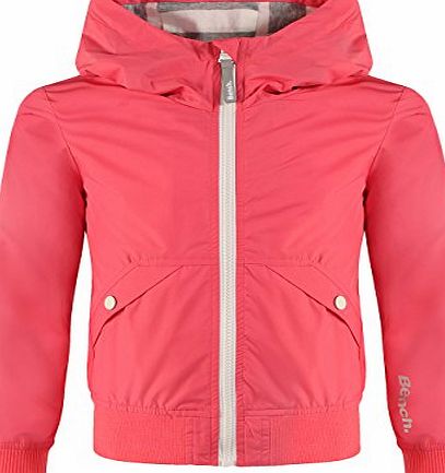 Bench Girls Summershell Turtleneck Jacket, Pink (Calypso Coral), 5 Years (Manufacturer Size:5-6)