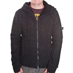 Gravity Fleece Knit Hoody - Black Marl