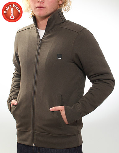 Bench Grip Sherpa lined zip sweat - Vintage Black