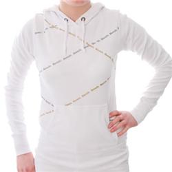 Ladies Bench Hoody - White