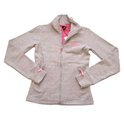 bench Ladies Dreamer Zip Thru Sweatshirt - Grey/P