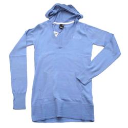 bench Ladies V Neck Knit Hoody - Blue