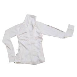 Ladies Zip Thru Sweatshirt - White