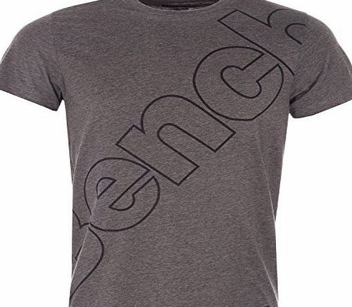 Bench Mens Bench Mens Logo T-Shirt in Grey - L