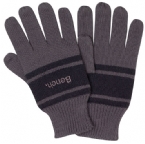 Mens Bostrich Stripe Glove Charcoal