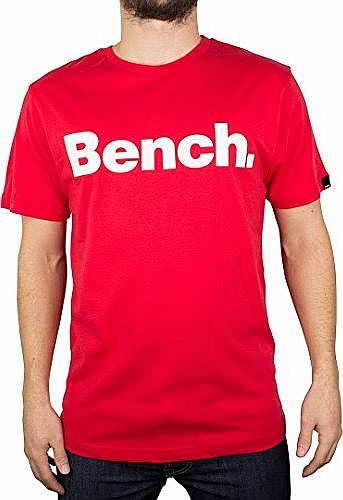 Mens Corporation Logo T-Shirt, Red, Large