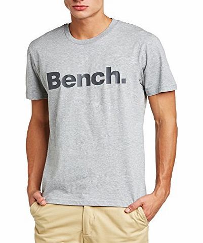 Bench Mens Corporation Short Sleeve T-Shirt, Grey Marl, Medium