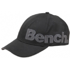 Bench Mens Crowded Cotton Applique Baseball Cap Black/Grey