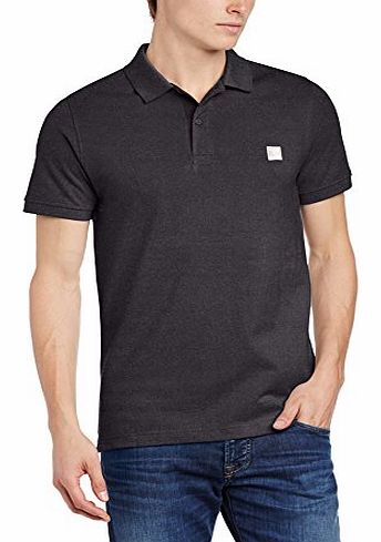 Mens Crystalline Short Sleeve T-Shirt, Black Marl, Large