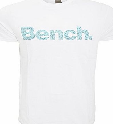 Bench Mens Interim Animal Print Short Sleeve T-Shirt (Large) (White)