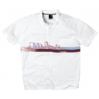 Mens Jet Print Polo White
