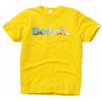 Bench Mens Newton Photographic Corp Logo T-Shirt Sunny Yellow