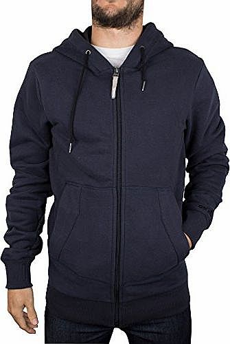 Bench Mens Roundacurve Hoodie, Blue, Medium