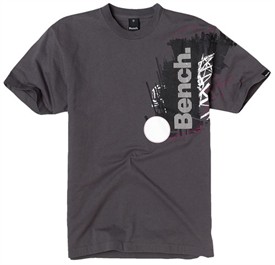 Bench Mens Scaffold Shoulder T-Shirt Grey