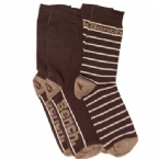 Mens Two Pack Dress Sock Brown/Light Brown