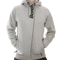 Ossie Zip Thur Hoody - Grey Marl