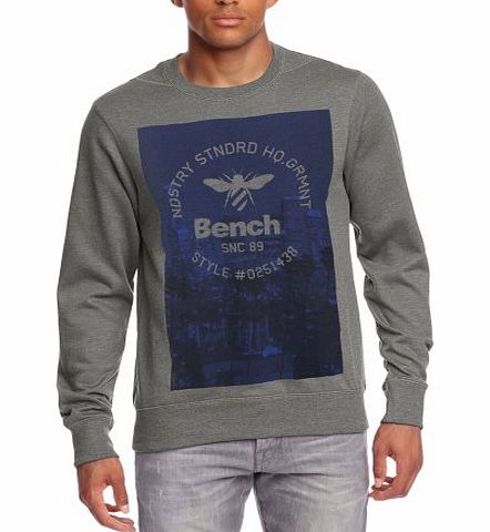 Bench Rang Mens Sweatshirt Stormcloud Marl Medium