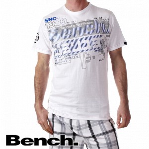 Bench T-Shirts - Bench Analogue T-Shirt - White