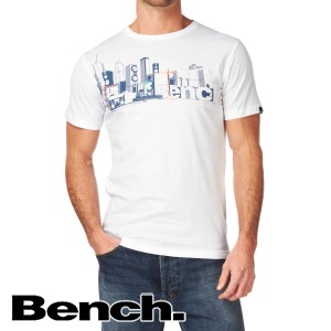 T-Shirts - Bench Check City T-Shirt - White